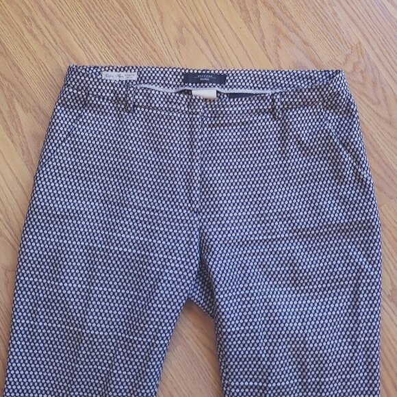 WEEKEND MAXMARA CAPRI FLARE FITW19 STRETCH COTTON DRESS PANTS CROPPED sz US 10 - Picture 3 of 8